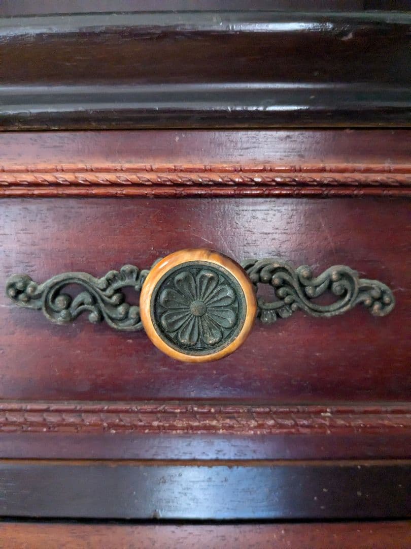 1/末まで限定お値下げ★☆アンティーク　天然無垢本棚　昭和レトロ　上下分割可能