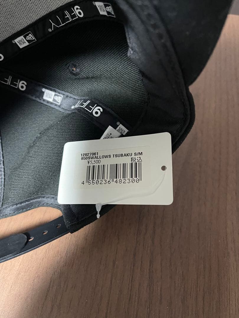 【新品未使用】希少　ニューエラー×つば九郎　コラボ　ベースボールキャップ　黒