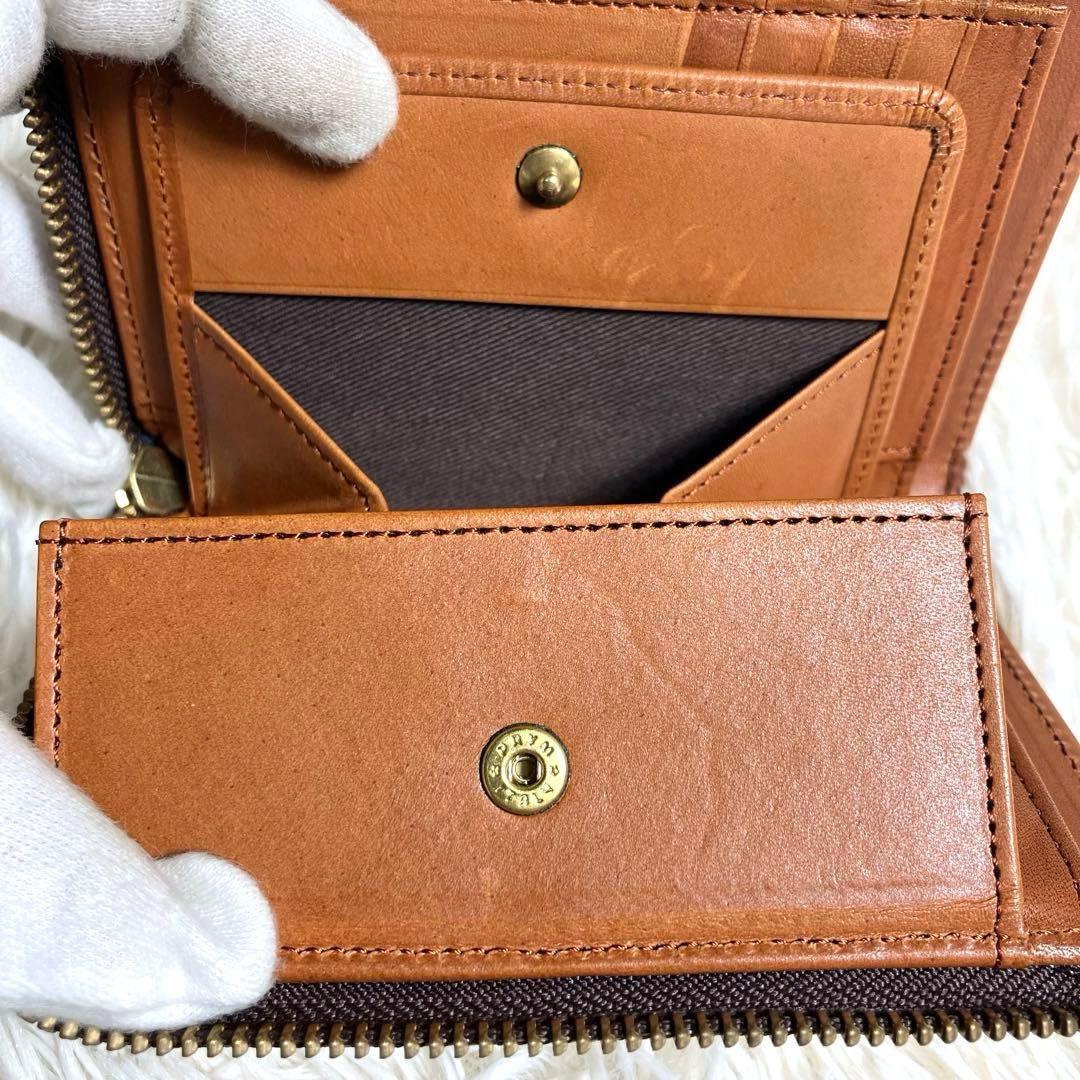 スロウ L字ファスナー コンパクトウォレットカードケース 本革