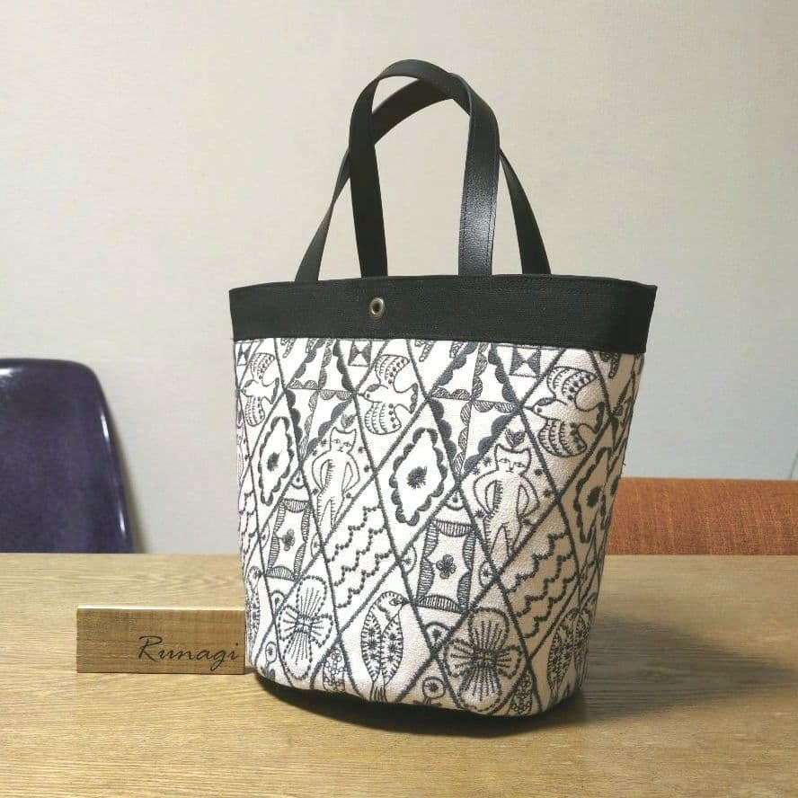 Symphony ハンドメイド バケツバッグ＊ミナペルホネン