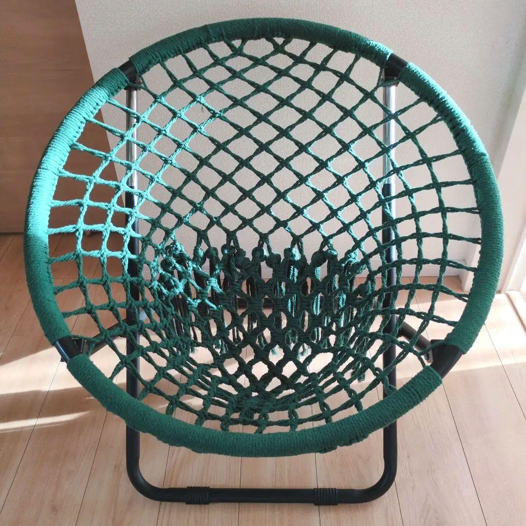 【良品】a.depecheアデペシュハンモック フォールディングチェア グリーン
