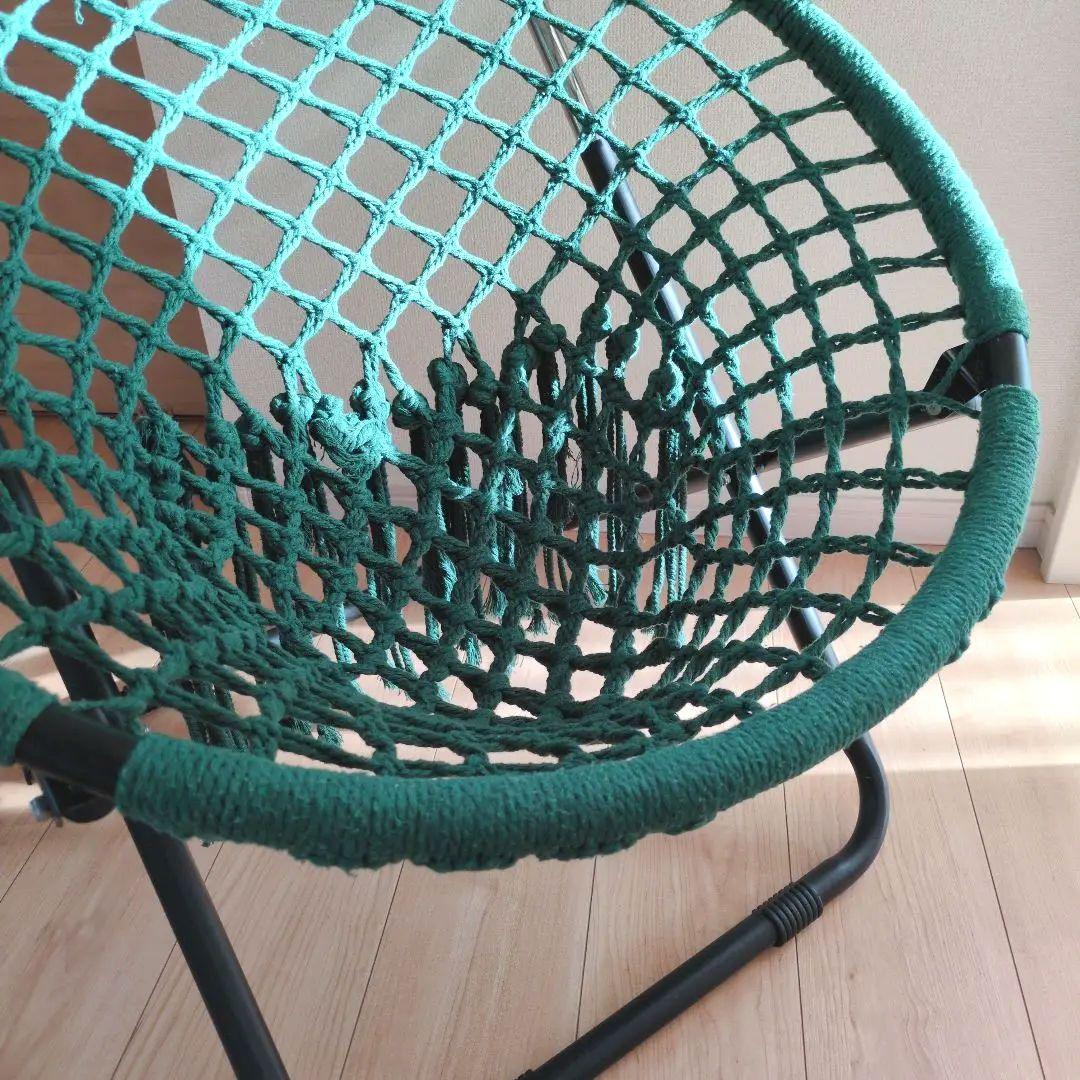 【良品】a.depecheアデペシュハンモック フォールディングチェア グリーン