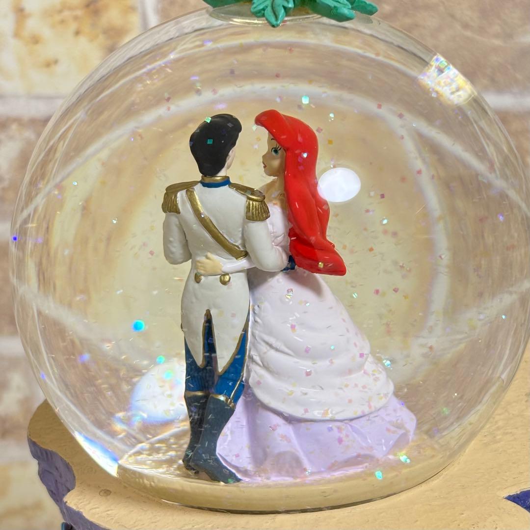 【美品】 超希少 ディズニー リトルマーメイド スノーグローブ オルゴール