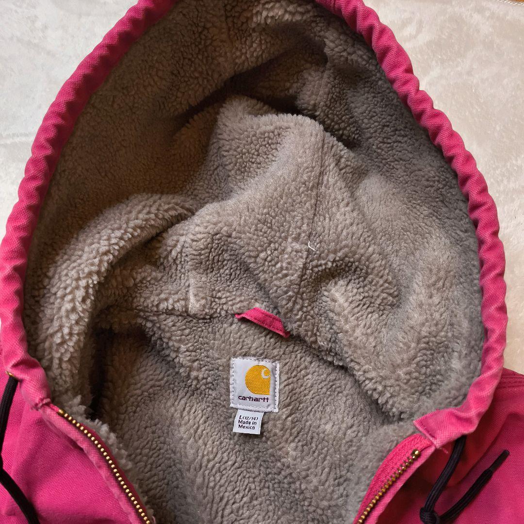 Carhartt シエラジャケット ピンク 裏ボア アクションプリーツ L