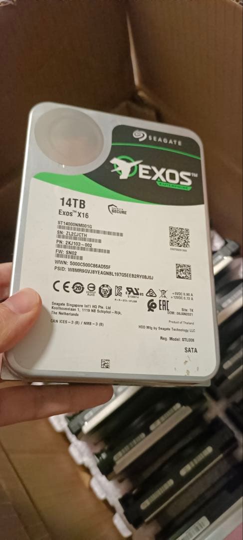 sx1022様まとめ買い専用 Seagate Exos X16 14TB x4
