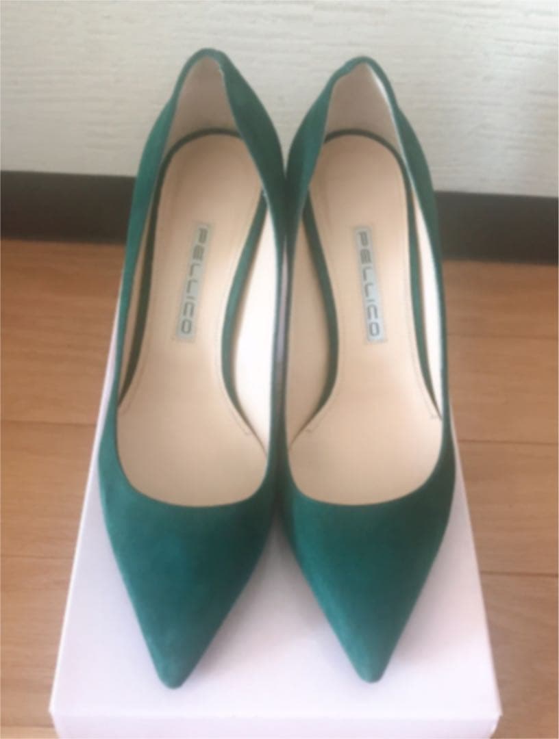 はるだ　美品 ペリーコ グリーン パンプス CORA