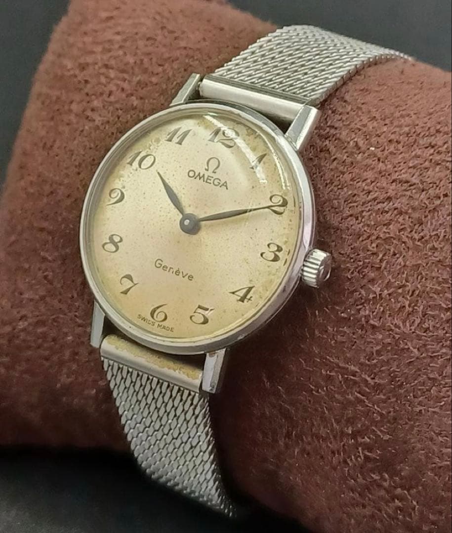 り*を様 ⭐︎スペシャル⭐︎ 70s 【稼働品】OH済 オメガ ジュネーブ 純正