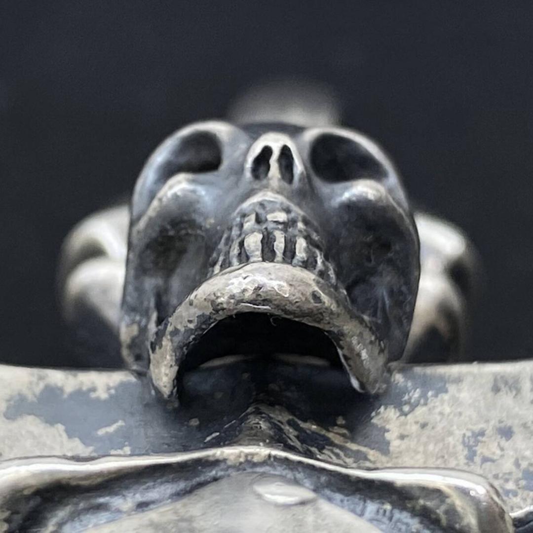 GABOR Gaboratory 生前 スカル バトルアックスクロス ペンダント