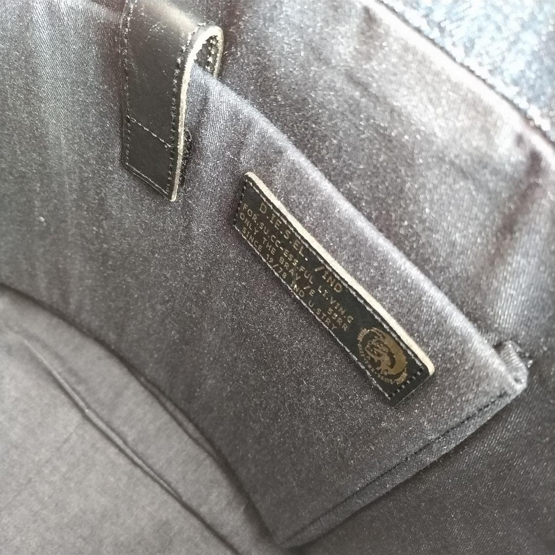 DIESEL　ディーゼル　トートバッグ　デニム　A4サイズ　レザー ハンドバッグ