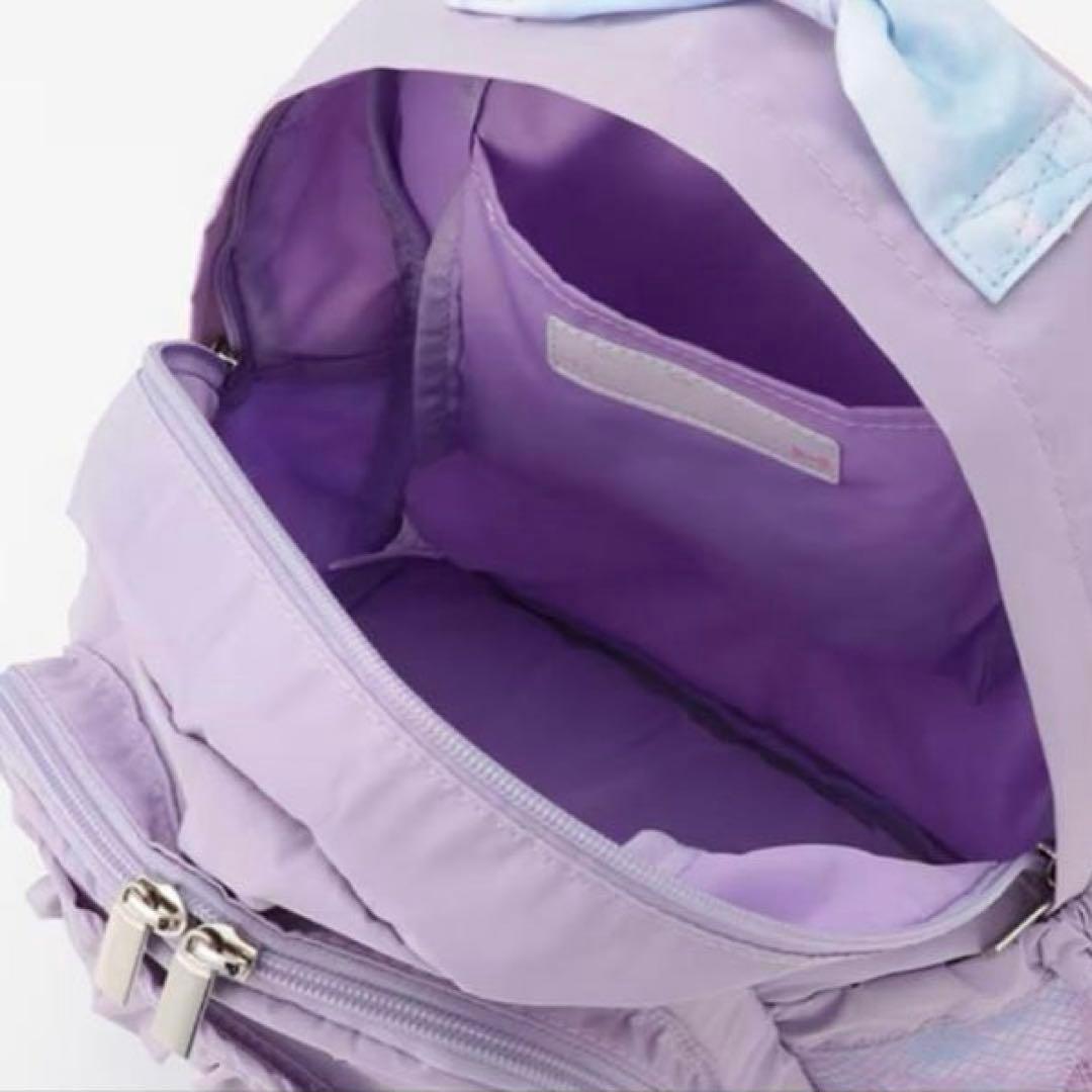 メゾピアノ シャボン玉ユニコーン柄　ナイロンリュック　中