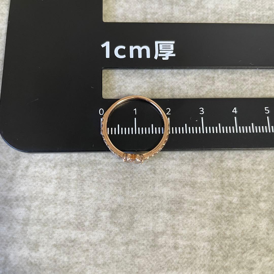 #12号♡K18♡0.41ct♡クローバーモチーフリング