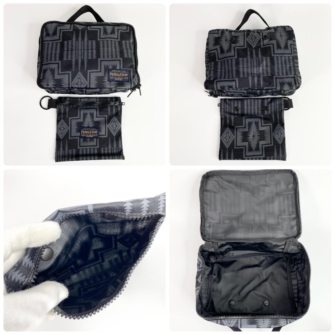 ペンドルトン マザーズバッグ 黒 PENDLETON×INABA MARIE