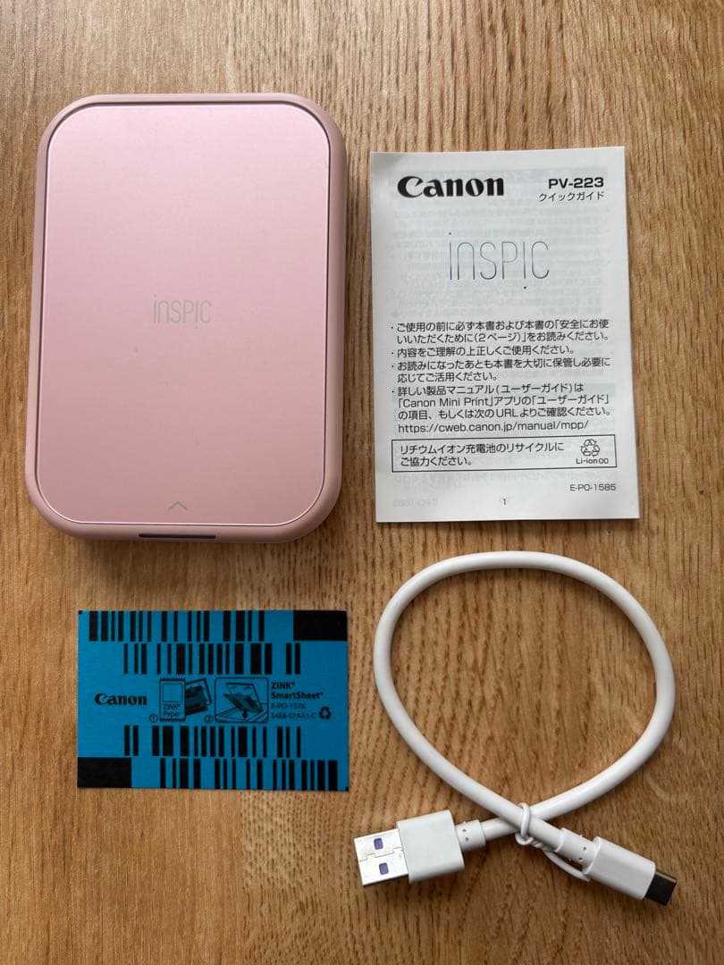 Canonスマホ専用ミニフォトプリンターinspic PV-223-PK