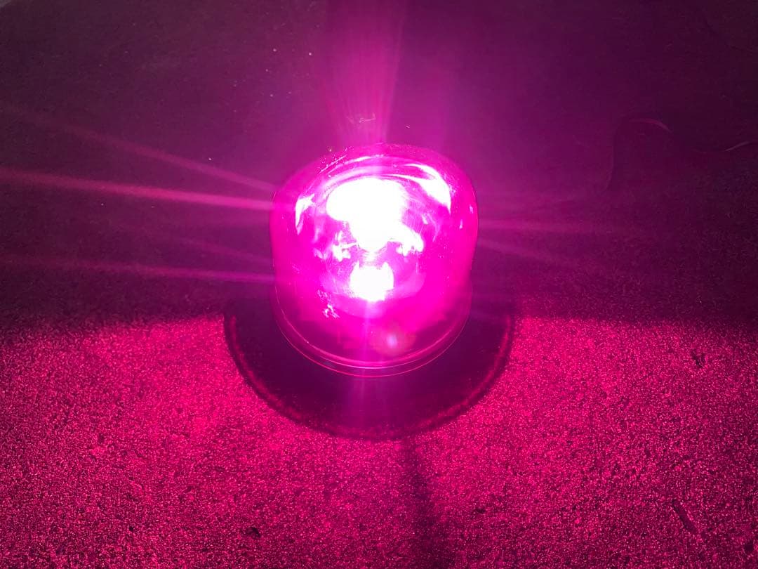 パトライト KW-12停止表示灯 紫　パトランプ　フラッシュボール　絶版　旧車