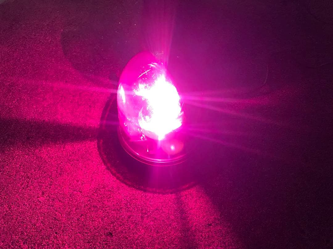 パトライト KW-12停止表示灯 紫　パトランプ　フラッシュボール　絶版　旧車