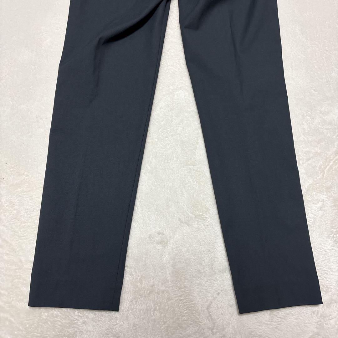 プラステ　セットアップ　ダブル　紺ブレ　金ボタン　リネン混　ネイビー　S