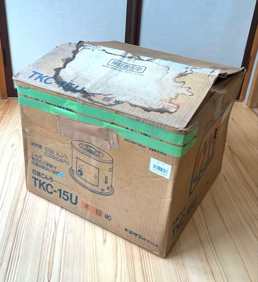 TOYOKUNI石油こんろ　かまくら木目調　暖房器具　火鉢　円形ストーブ　レトロ