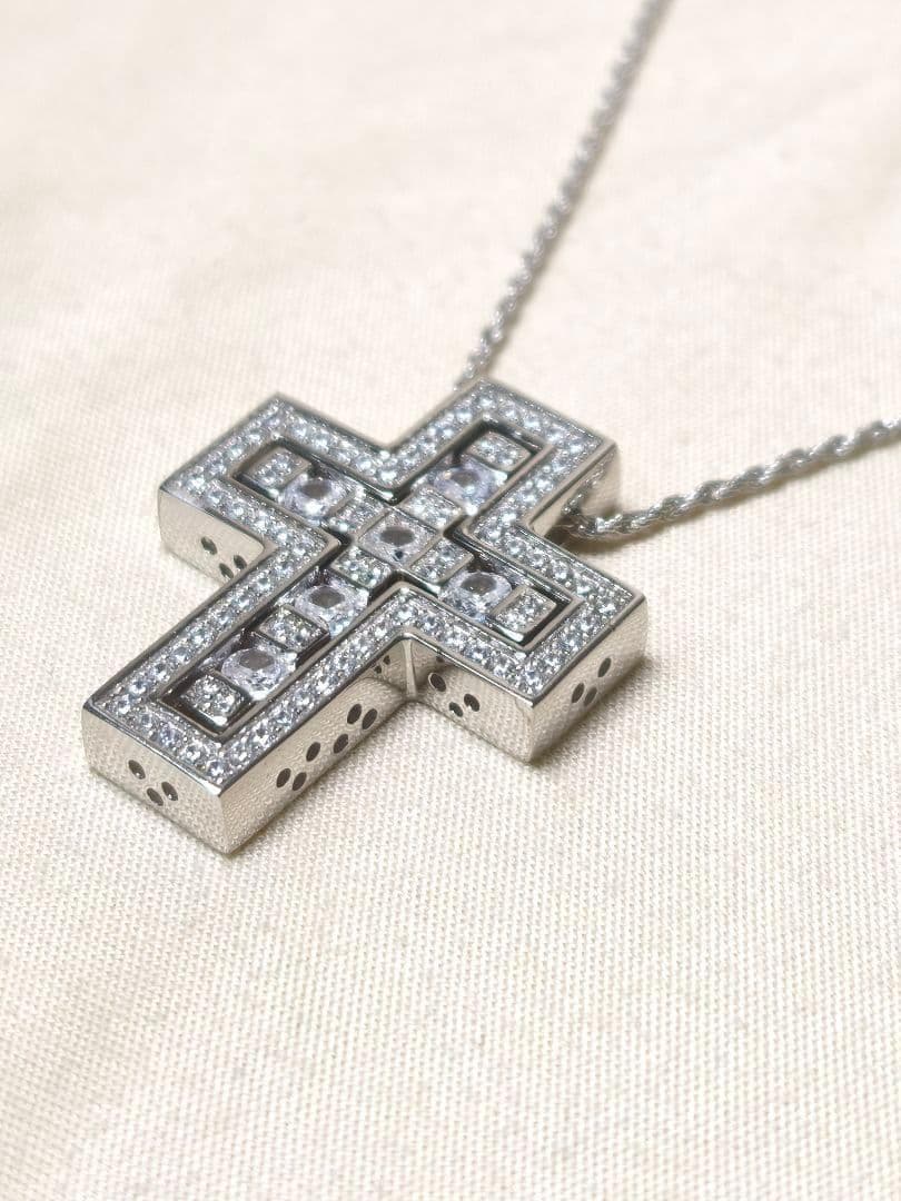 クロスネックレスシルバー 45cm※DAMIANI ダミアーニ ベルエポック風