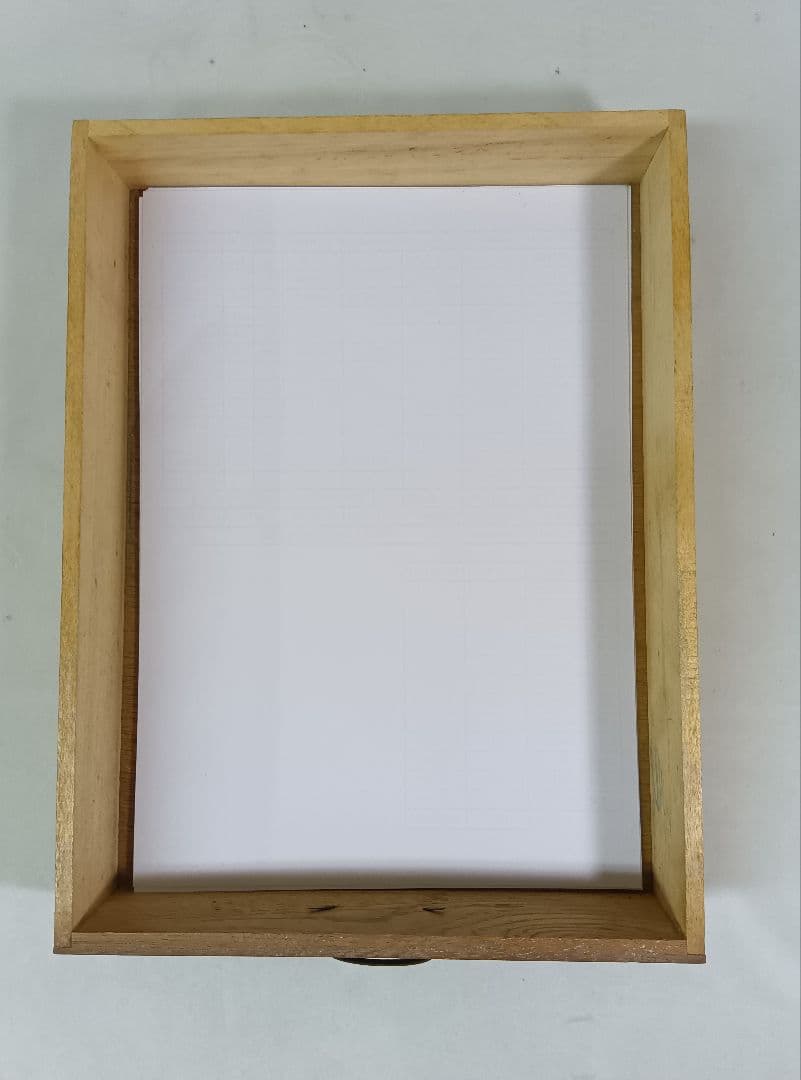 木製レターケース　引き出し　6段収納　昭和レトロ　書類入れ　小物入れ　ミニタンス