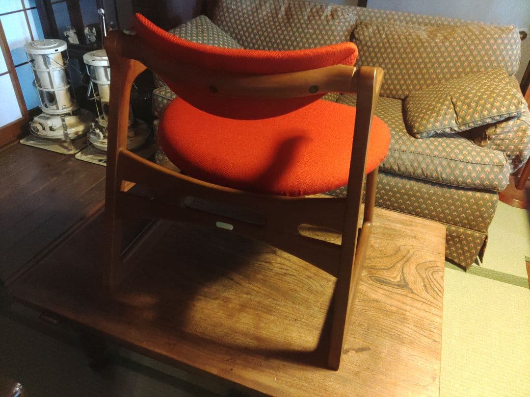 希少　ダイニングチェア KIRITSU 起立木工 CAチェア 400CH-赤