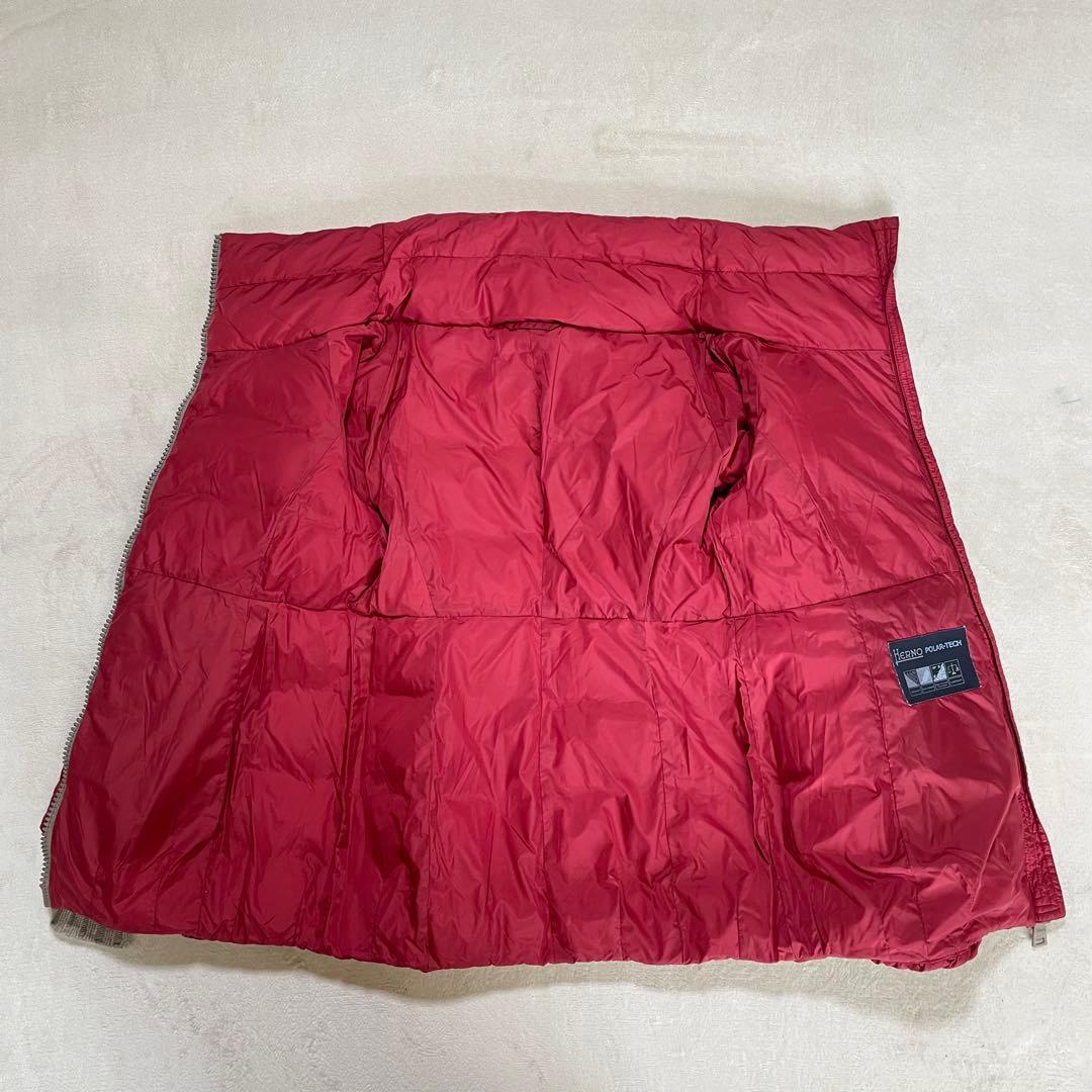 【美品】 ヘルノ ポーラテック ダウンジャケット ニット切替 L 40