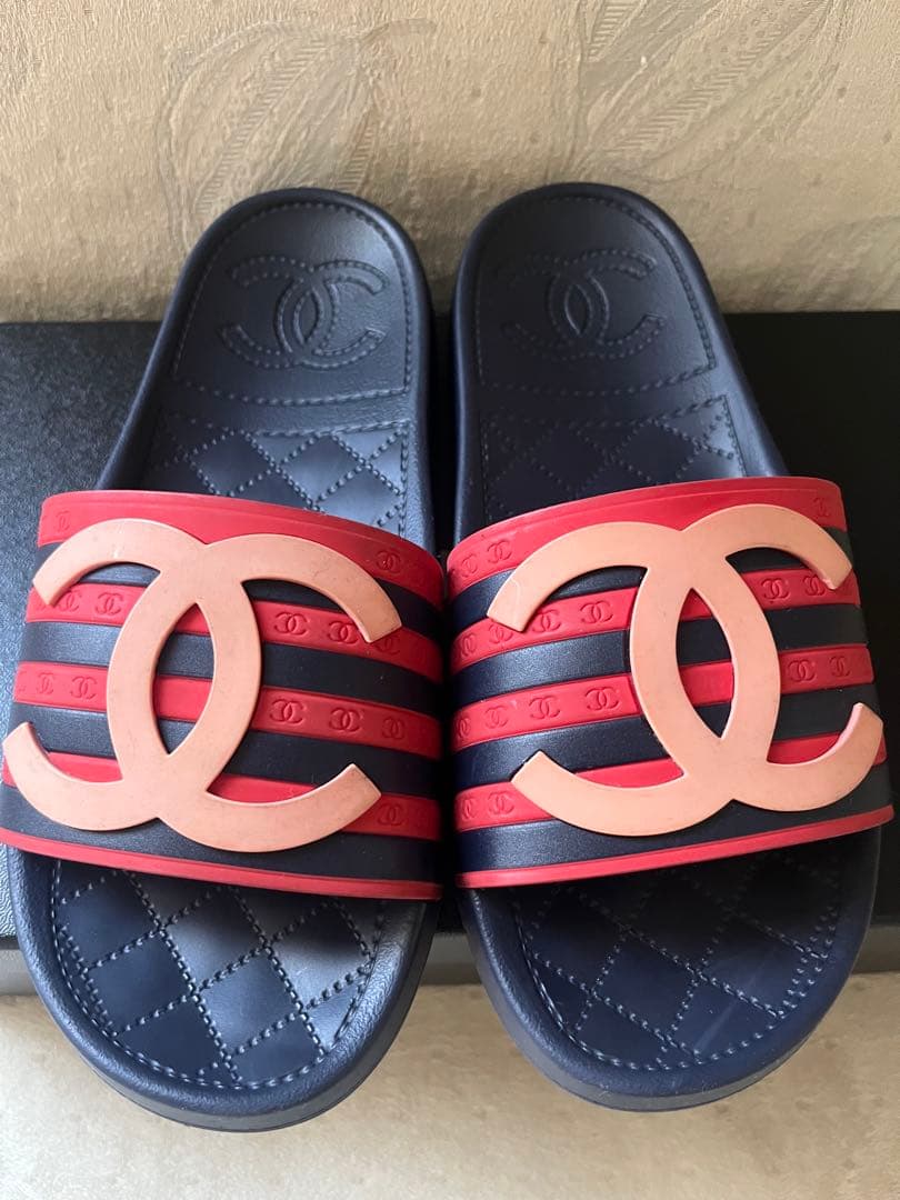 CHANEL シャネル ビーチサンダル 37