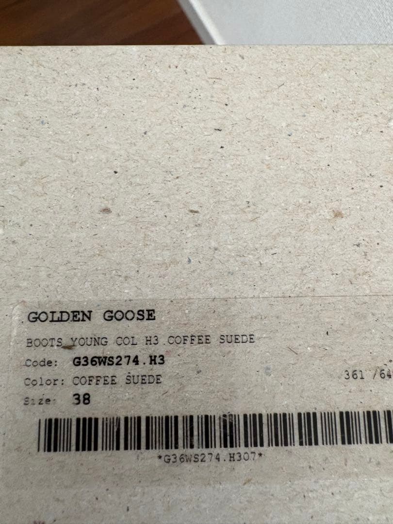 GOLDEN  ヤングブーツ　スエード　サイズ38
