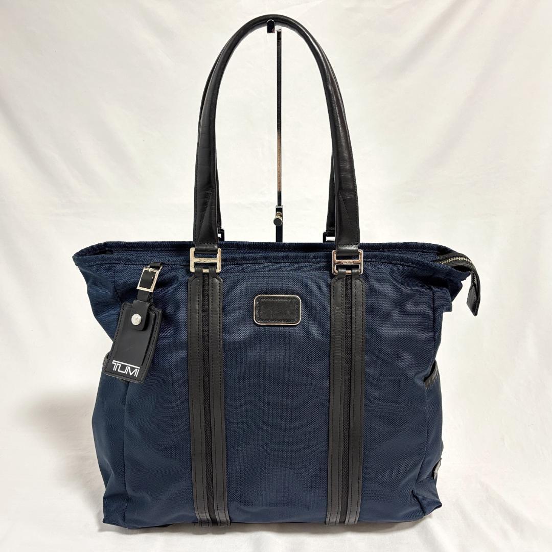 良品・限定 トゥミ JARVIS トートバッグ ビジネス ネイビー×ブラック