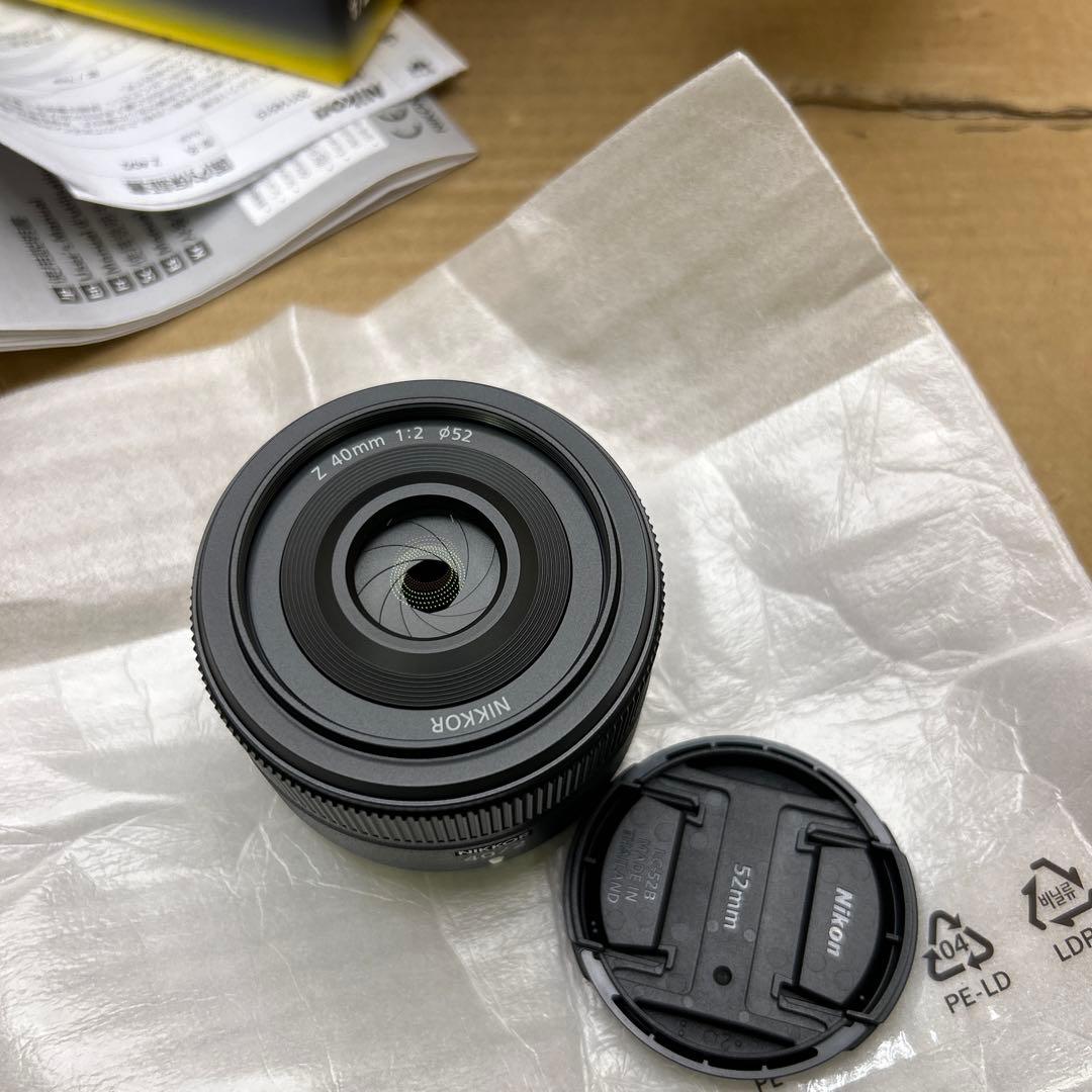 未使用　Nikon 単焦点レンズ NIKKOR Z 40mm f/2 Zマウント