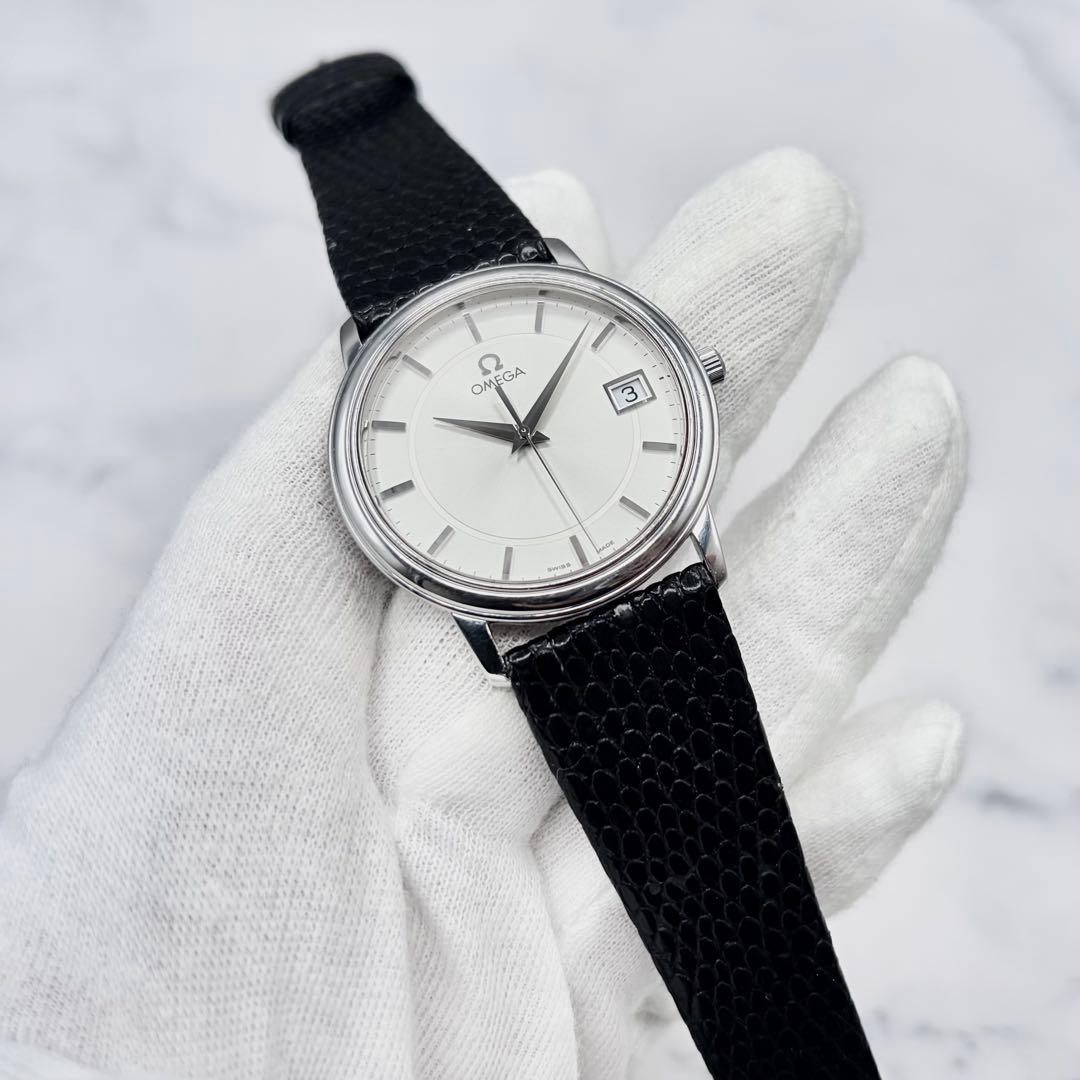 【美麗／OH済】オメガ デ・ヴィル プレステージ デイト 4810.31.01