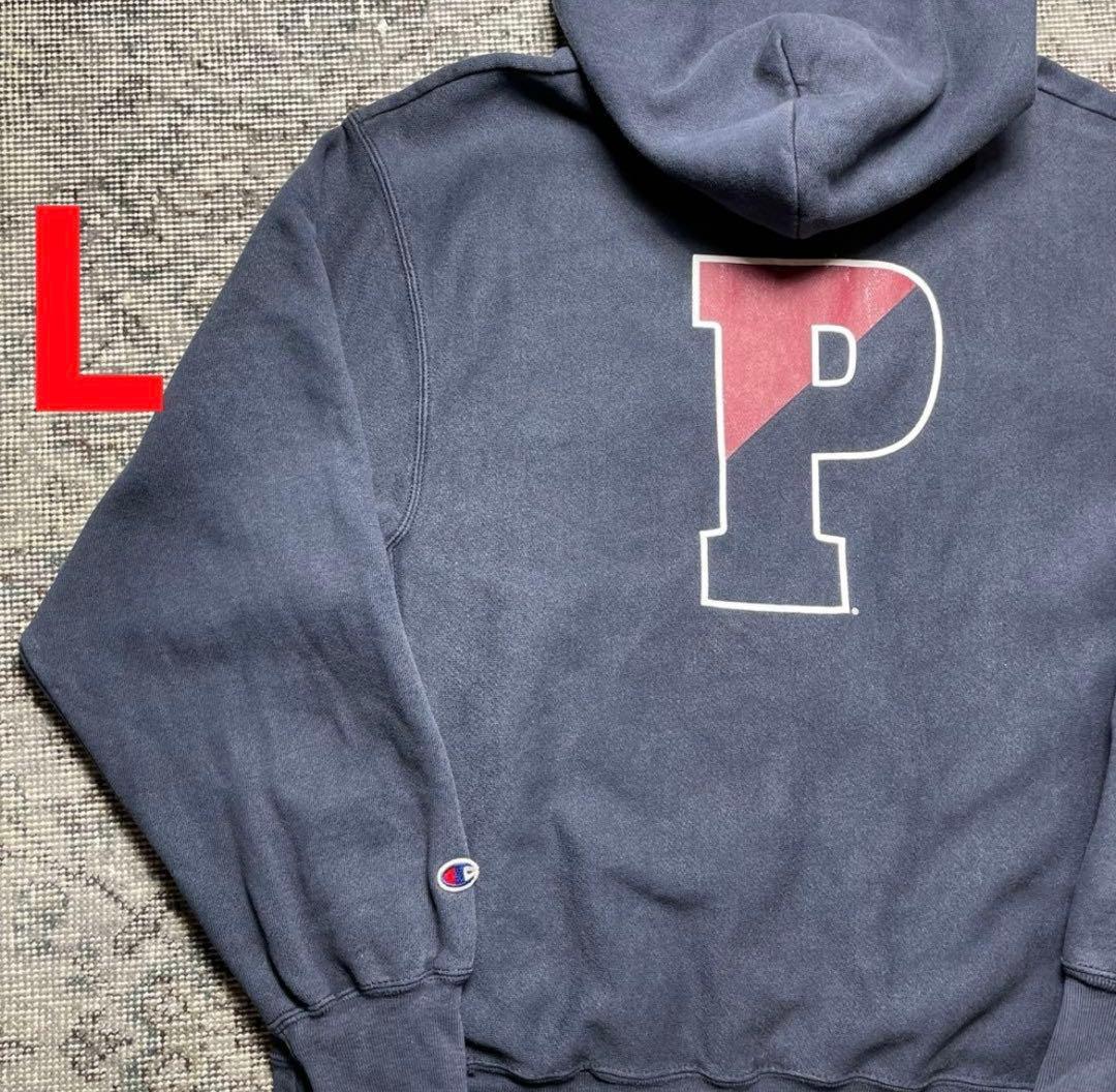 Champion パーカー L ネイビー　リバースウィーブ