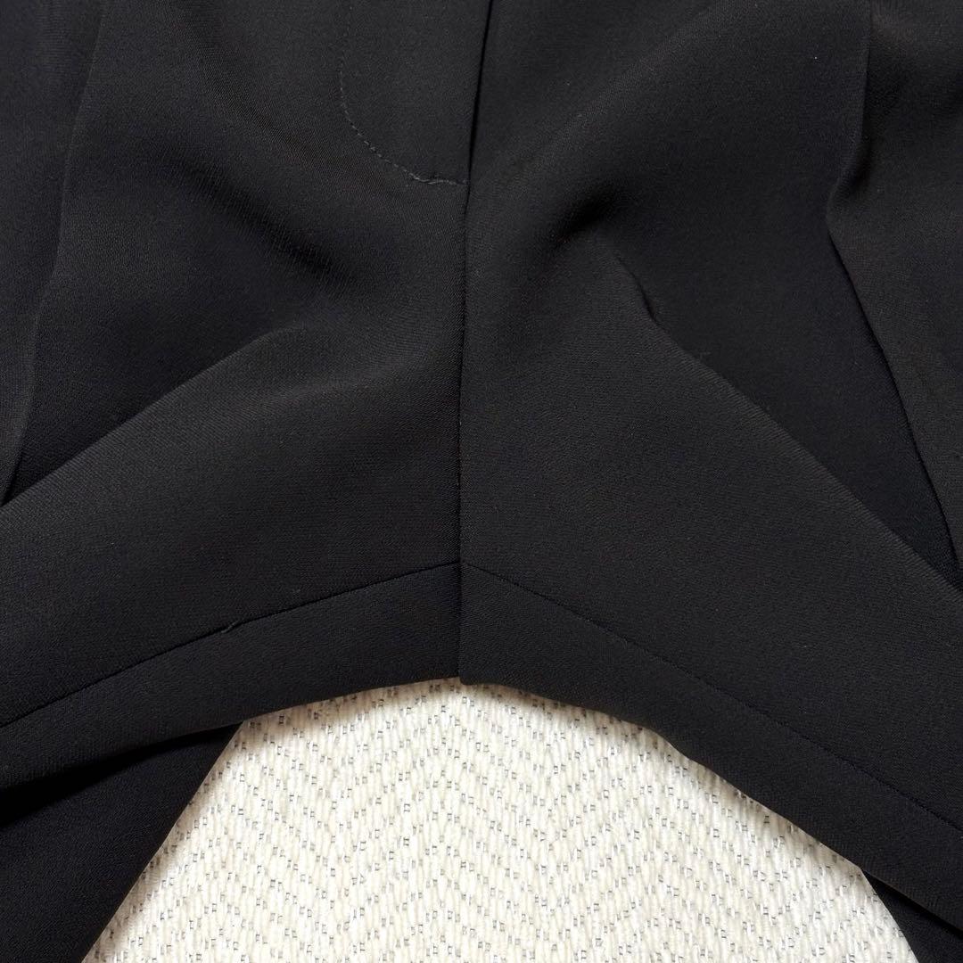 極美品 PLST プラステ 洗える トリアセブレンド ノーカラー パンツスーツ