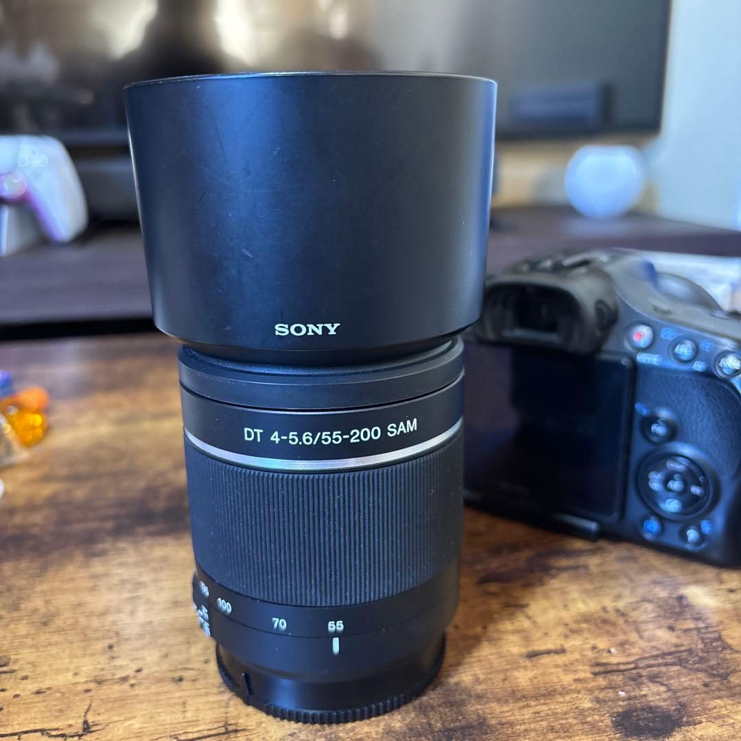 SONY α57 デジタル一眼レフカメラ ダブルズームレンズキット　レンズ2本付