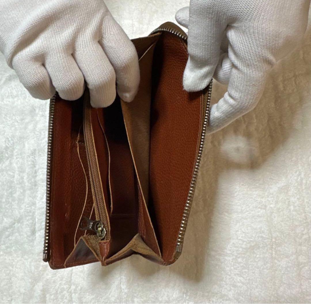 【良品】IL BISONTE（イルビゾンテ） 本革 L型ロングウォレット レザー