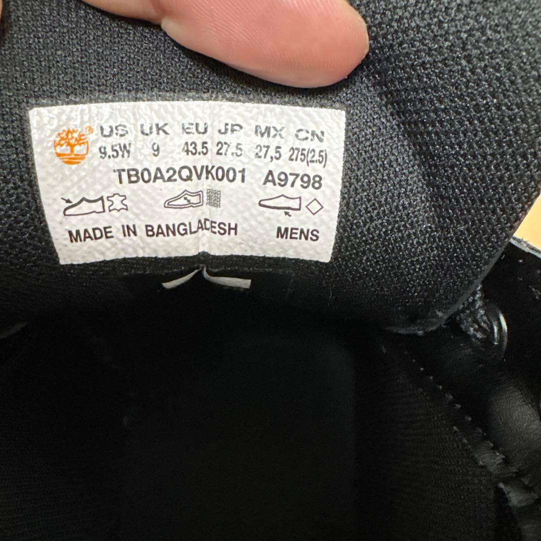 Timberland メンズ シューズ ブラック(27.5cm)