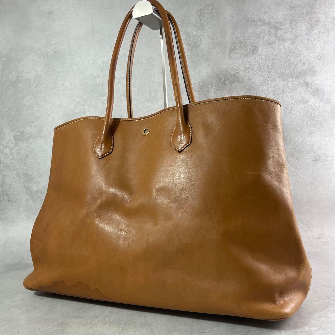 入手困難✨ シセイ cisei トートバッグ レザー ヌメ革 A4資料 大容量