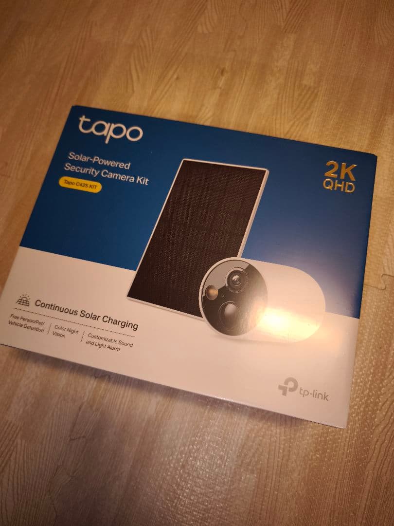 【新品未使用】Tapo C425 KIT 防犯カメラ 400万画素 太陽光発電