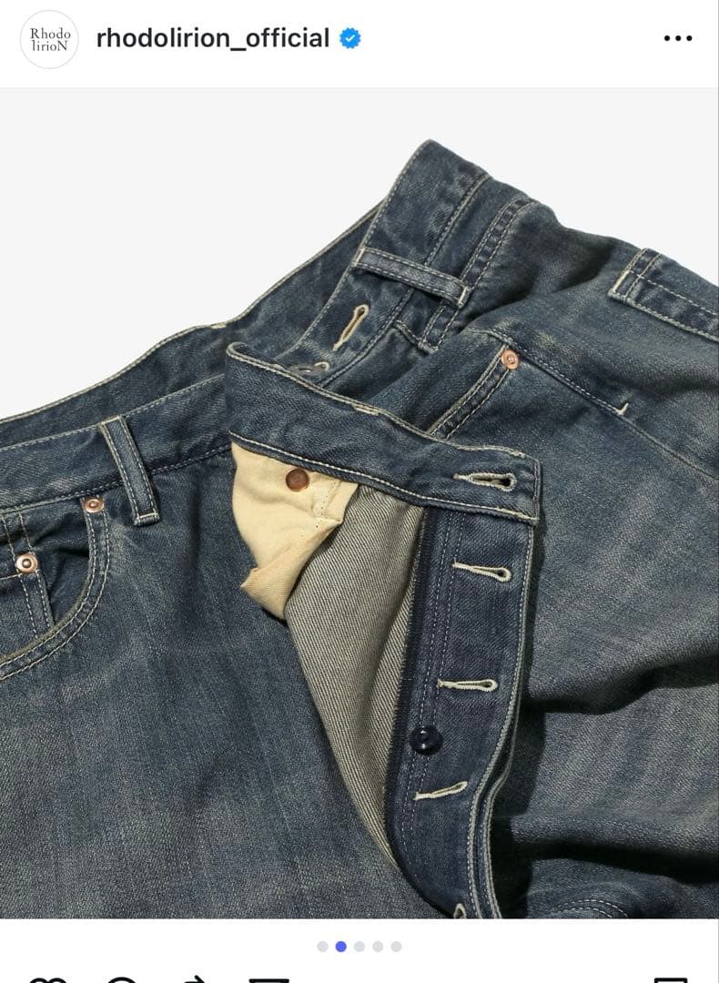 ロドリリオン　デニム　5Pockets Huge Shorts