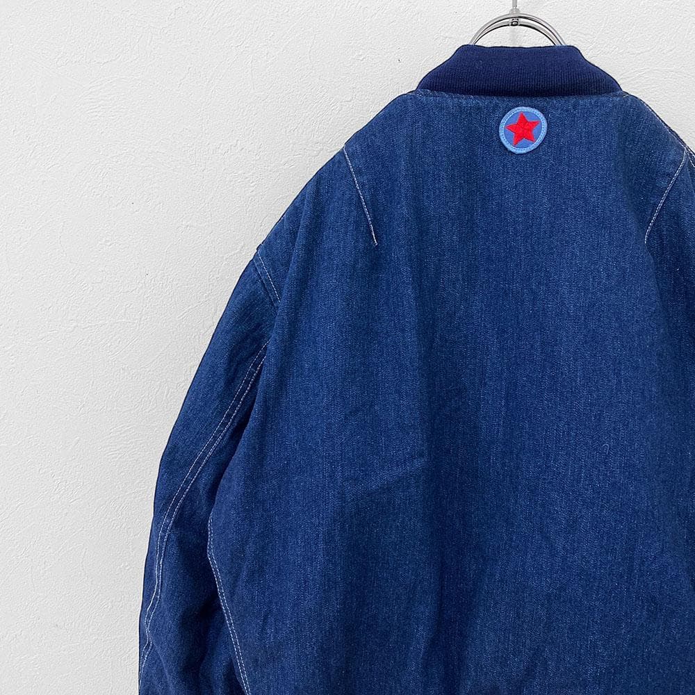 【レア】 美品 90s ドッグファイト DOG FIGHT デニム MA-1