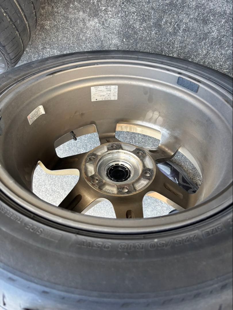 舞杏 BUAN KB RACING 18インチ ホイール ブロンズ　セット