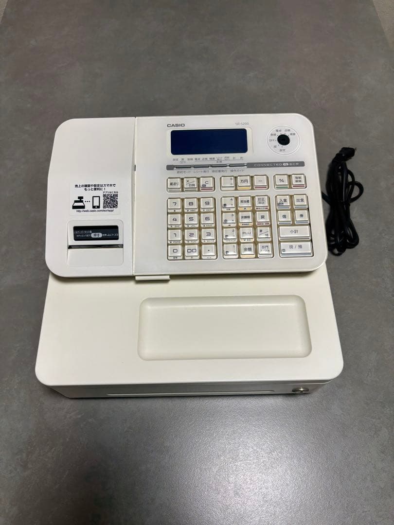 CASIO SR-S200-WEカシオ電子レジスターBluetoothスマホ連携