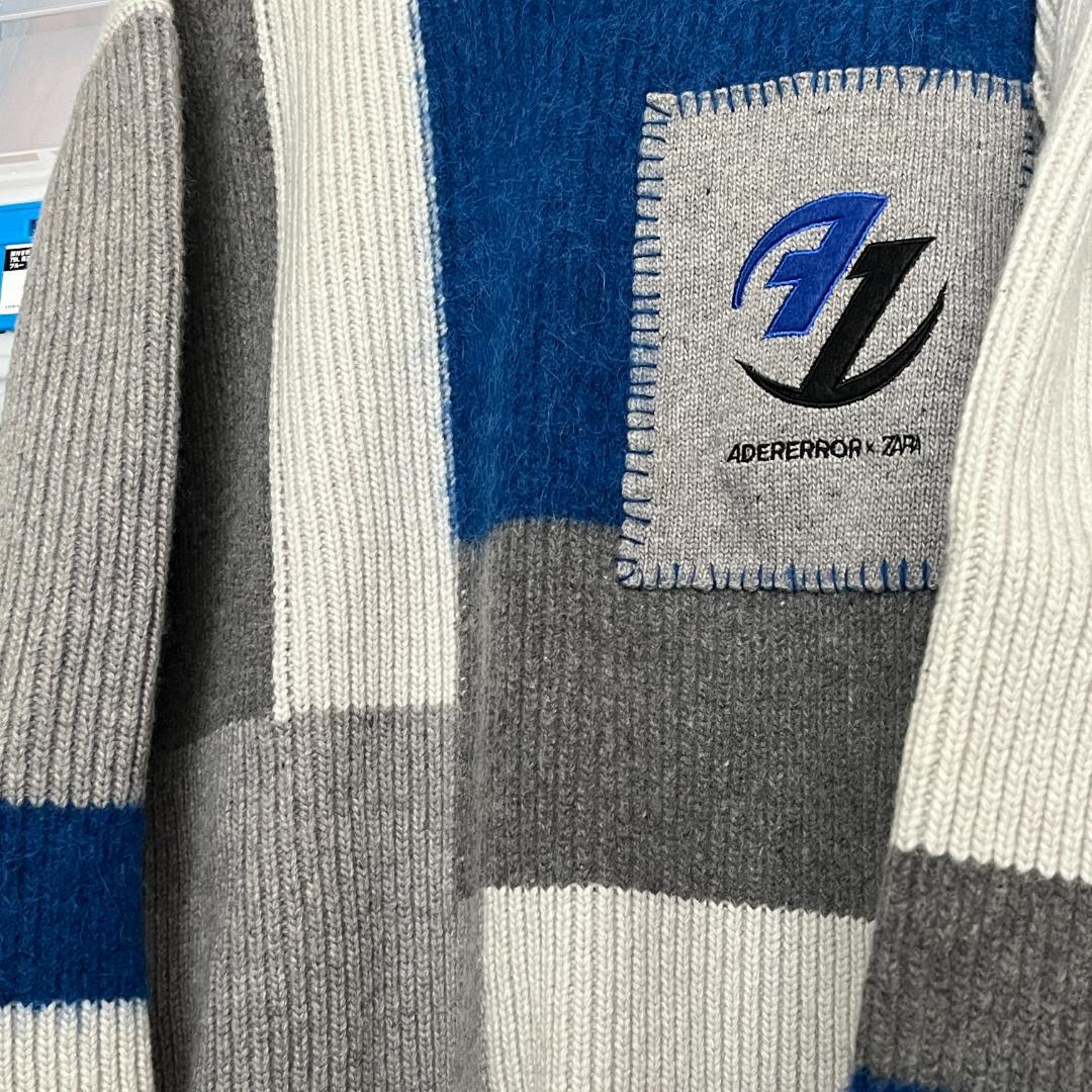 新品 Ader Error x Zara パッチワークオーバーサイズニット
