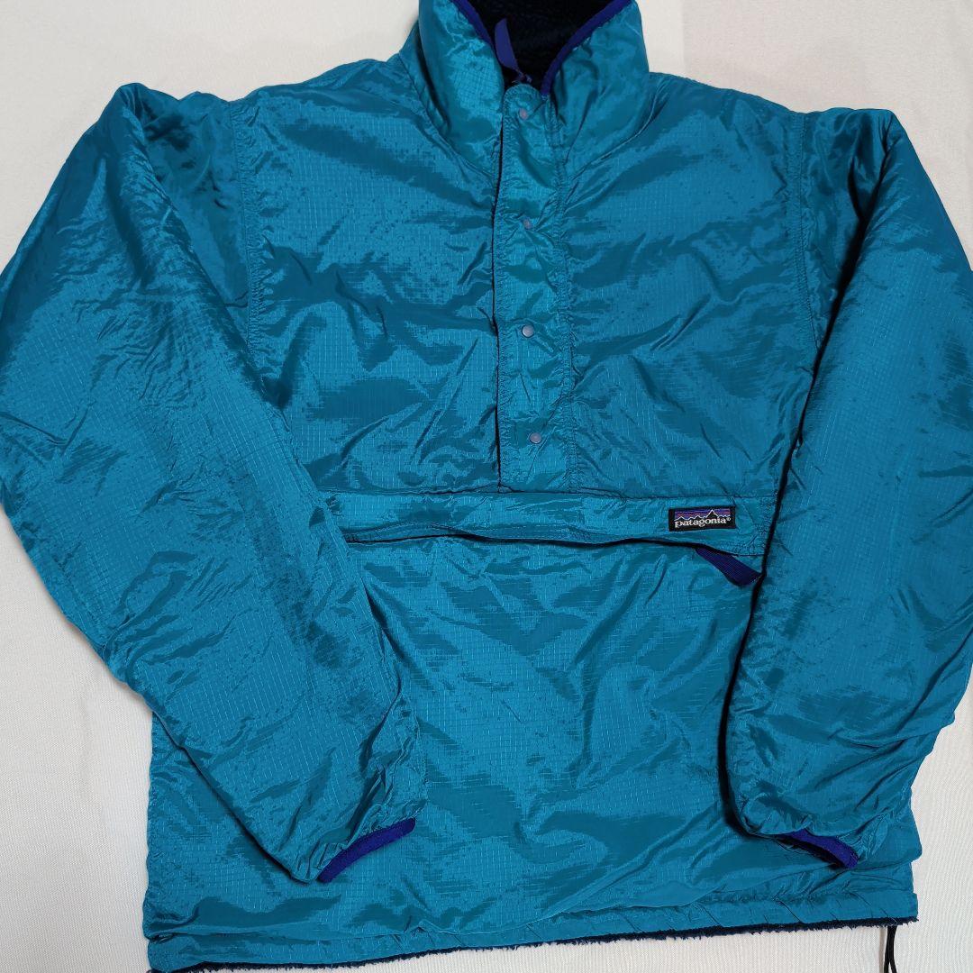 '92 パタゴニア パイルグリセードプルオーバー サファイア S USA製