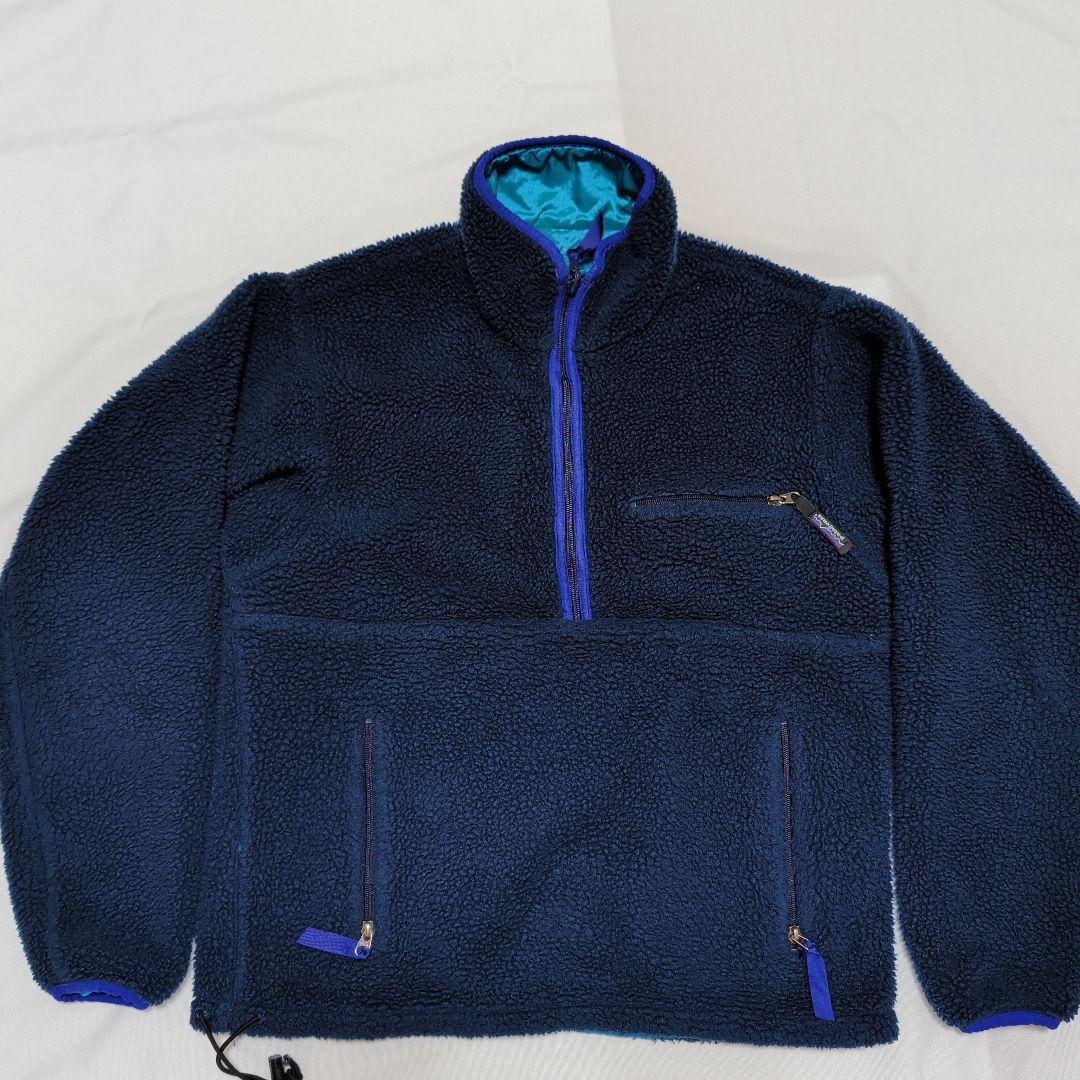 '92 パタゴニア パイルグリセードプルオーバー サファイア S USA製