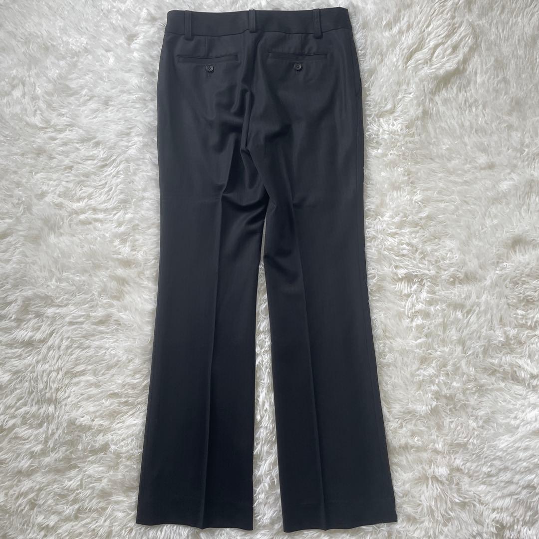 【美品】23区 オンワード樫山 セットアップ パンツスーツ ストライプ 38