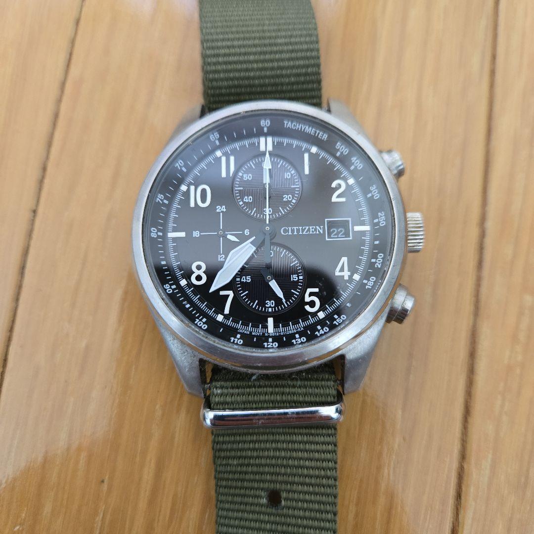 CITIZEN クロノグラフ 腕時計　CA0240-09E