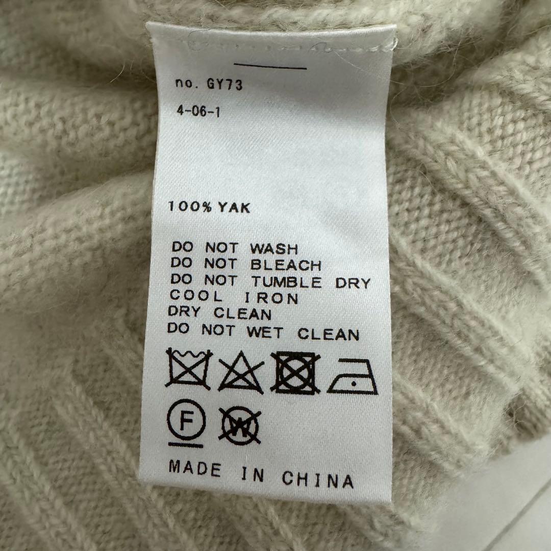 【極美品】 23AW Plage Yak Big プルオーバーナチュラル ニット