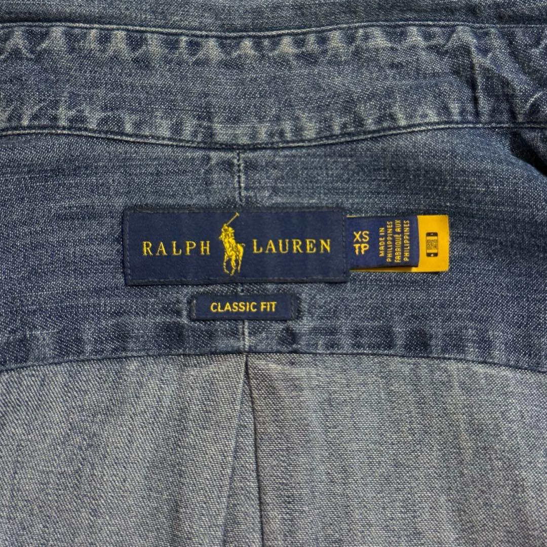 人気❣️定番　ラルフローレン　デニムシャツ　ダンガリーシャツ ポニー刺繍