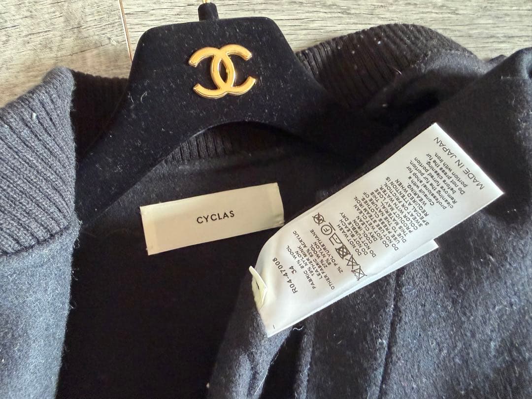 S*a様 美品　シクラス　CYCLAS ウール　ミンク　スタジアム　ジャケット