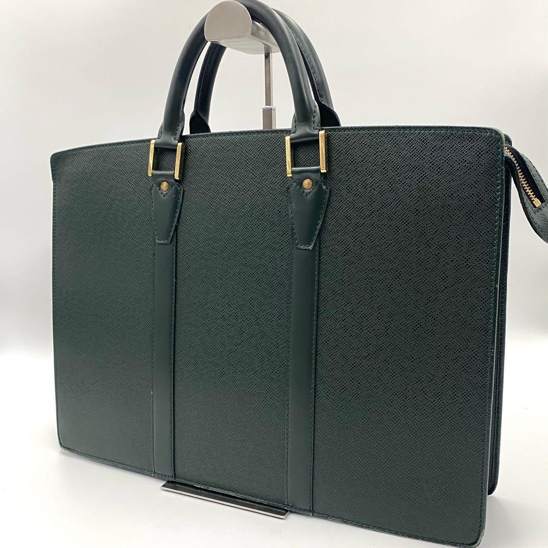 ルイヴィトン タイガ ポルトドキュマン ロザン メンズ ビジネスバッグ エピセア